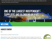 Tablet Screenshot of harvestenergy.com